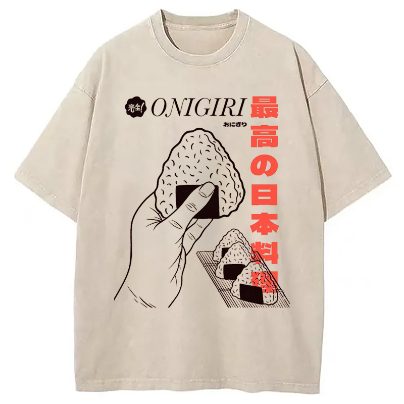 Modecanvas Top Japanese Cuisine Washed T-Shirt