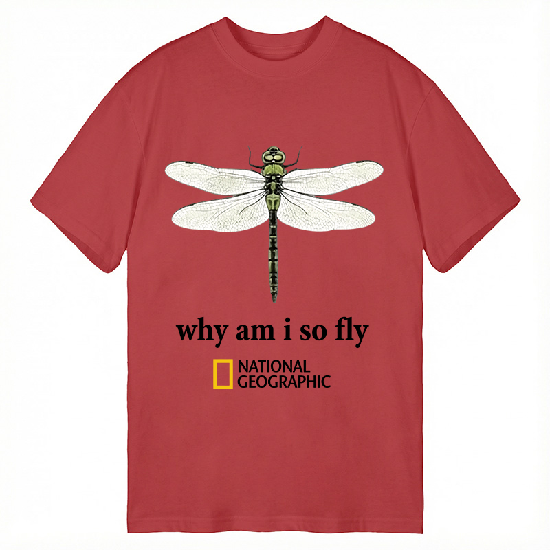 Modecanvas National Geographic Dragonfly DTG Printing Classic T-Shirt-modecanvas