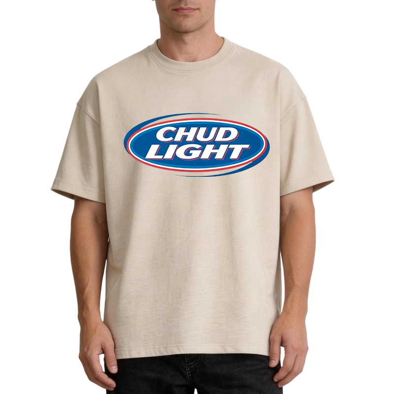 Modecanvas Chud Light DTG Printing Washed T-Shirt