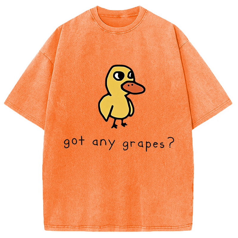 Modecanvas Got Any Grapes? DTG Printing Washed T-Shirt