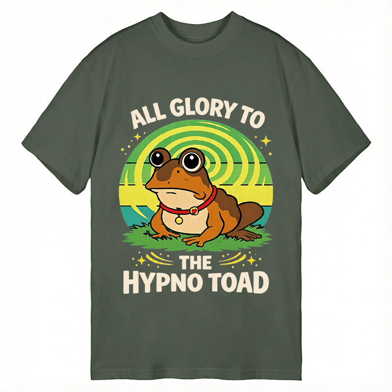 Modecanvas Funny All Glory To The Hypno Toad DTG Printing Classic T-Shirt-modecanvas