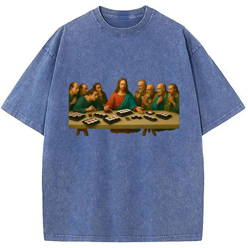 Modecanvas The Last Sush Washed T-Shirt