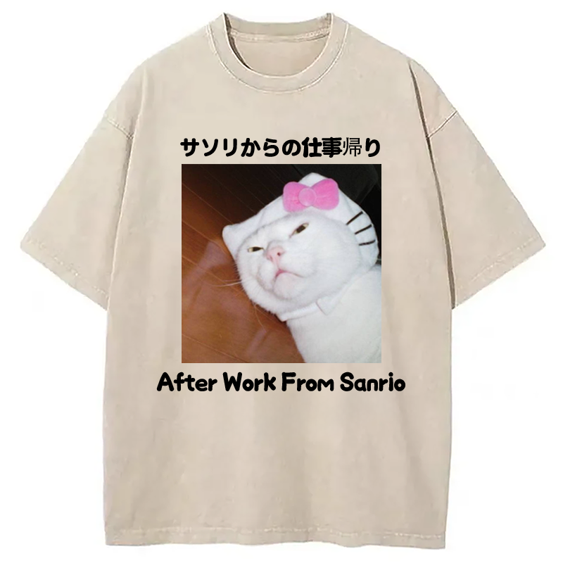 Modecanvas After Work From Sanrio Washed T-Shirt