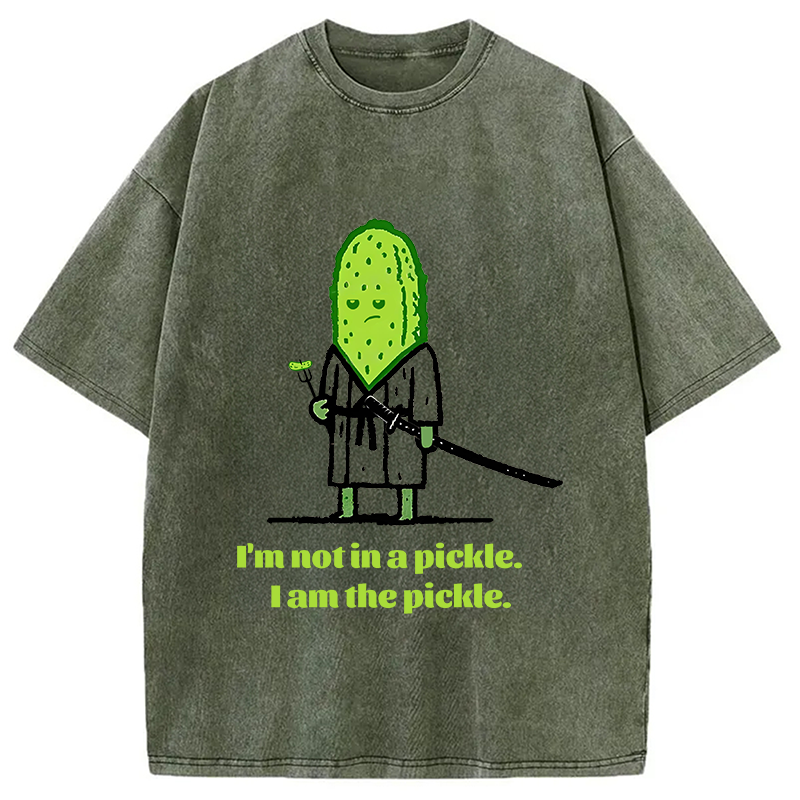 Modecanvas Cucumber Samurai Washed T-Shirt