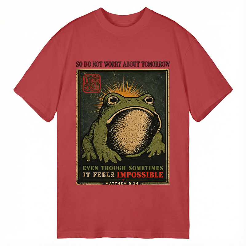 Modecanvas So Do Not Worry About Tomorrow DTG Printing Classic T-Shirt-modecanvas