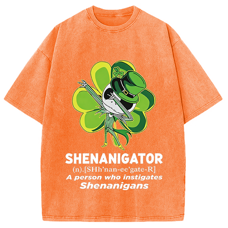 Modecanvas Shenanigator A Person DTG Printing Washed T-Shirt