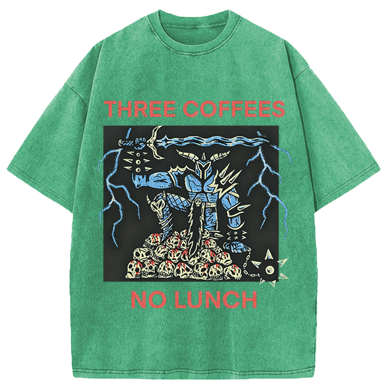Modecanvas That Defeats Skeletons DTG Printing Washed T-Shirt