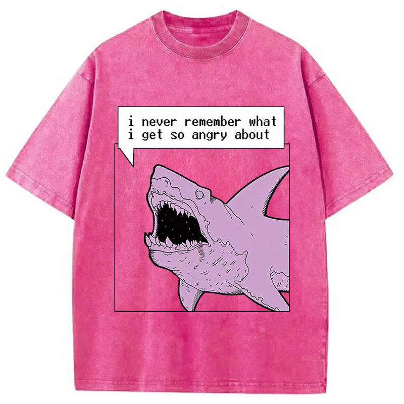 Modecanvas Angry About What? DTG Printing Washed T-Shirt
