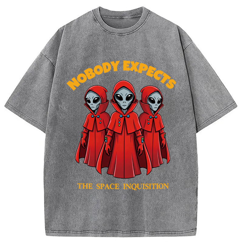 Modecanvas Alien Space Inquisition DTG Printing Washed T-Shirt