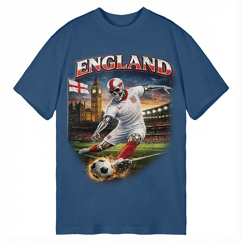 Modecanvas England Soccer DTG Printing Classic T-Shirt-modecanvas