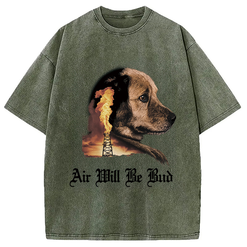 Modecanvas Air Will Be Bud Washed T-Shirt-modecanvas