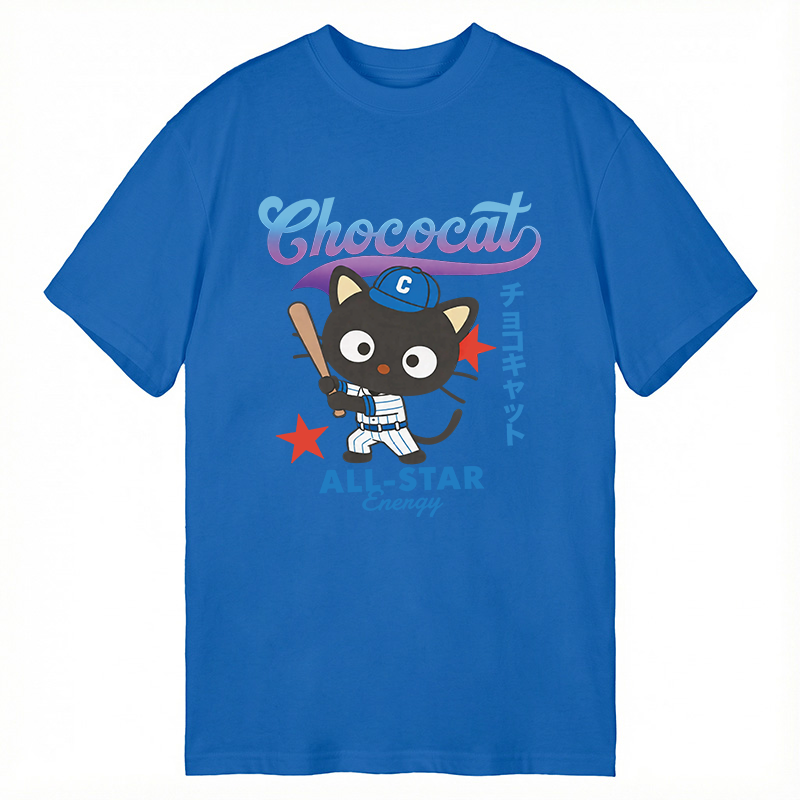 Modecanvas Chococat Baseball DTG Printing Classic T-Shirt-modecanvas