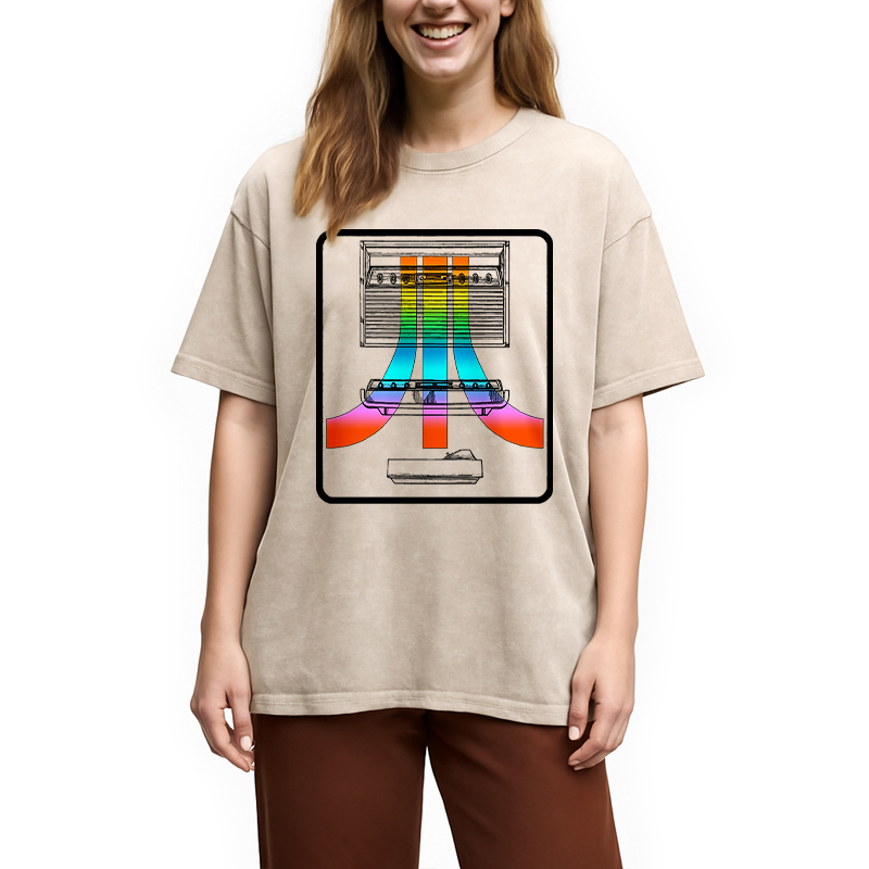 Modecanvas Retro game consoles Atari Washed T-Shirt