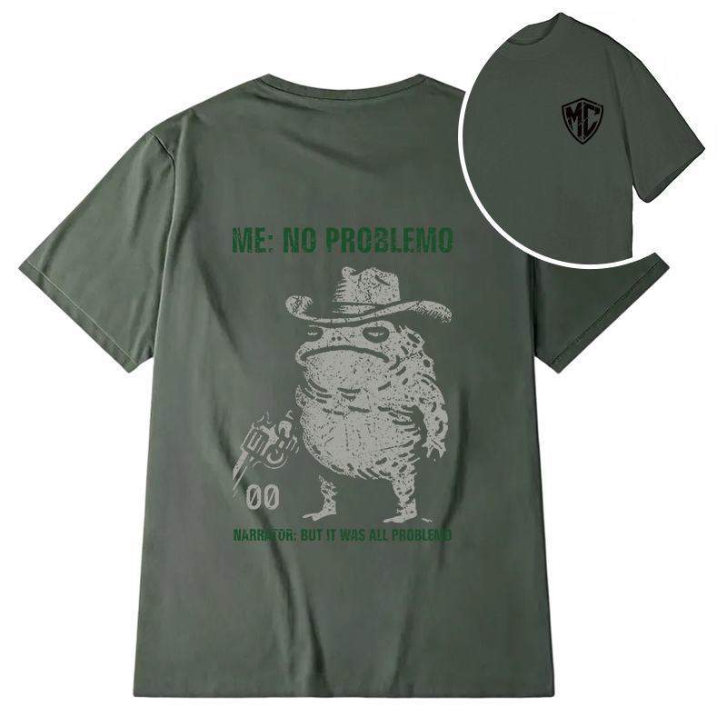 Modecanvas No Problemo Frog DTG Printing Back Classic T-Shirt