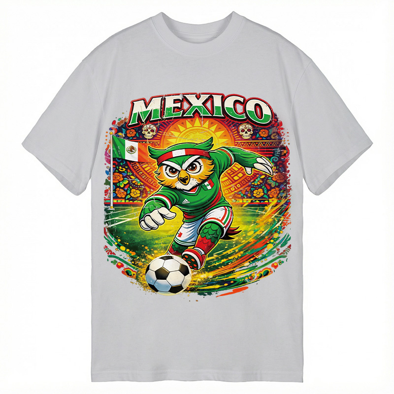 Modecanvas Mexico Soccer DTG Printing Classic T-Shirt-modecanvas