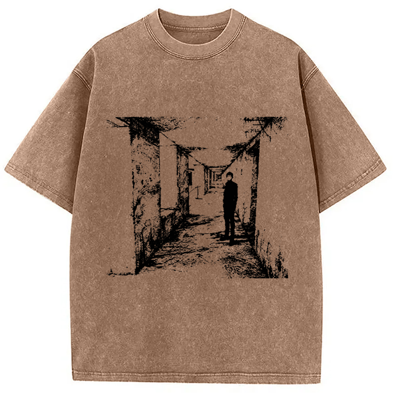 Modecanvas Nihei Blame! Pixel Art Washed T-Shirt