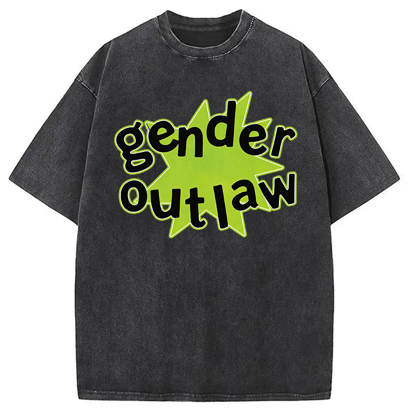 Modecanvas Gender Outlaw DTG Printing Washed T-Shirt
