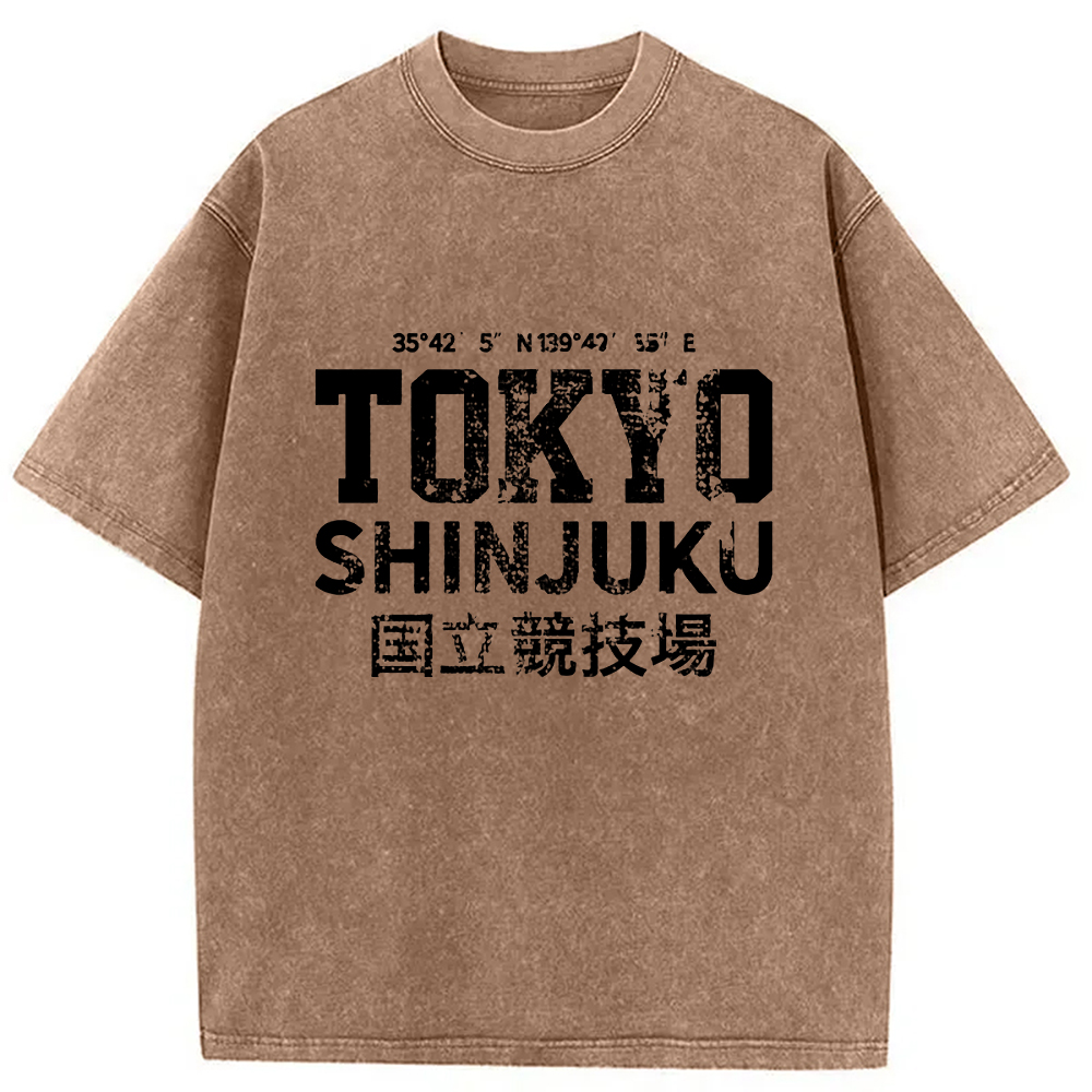 Modecanvas Tokyo Shinjuku Washed T-Shirt