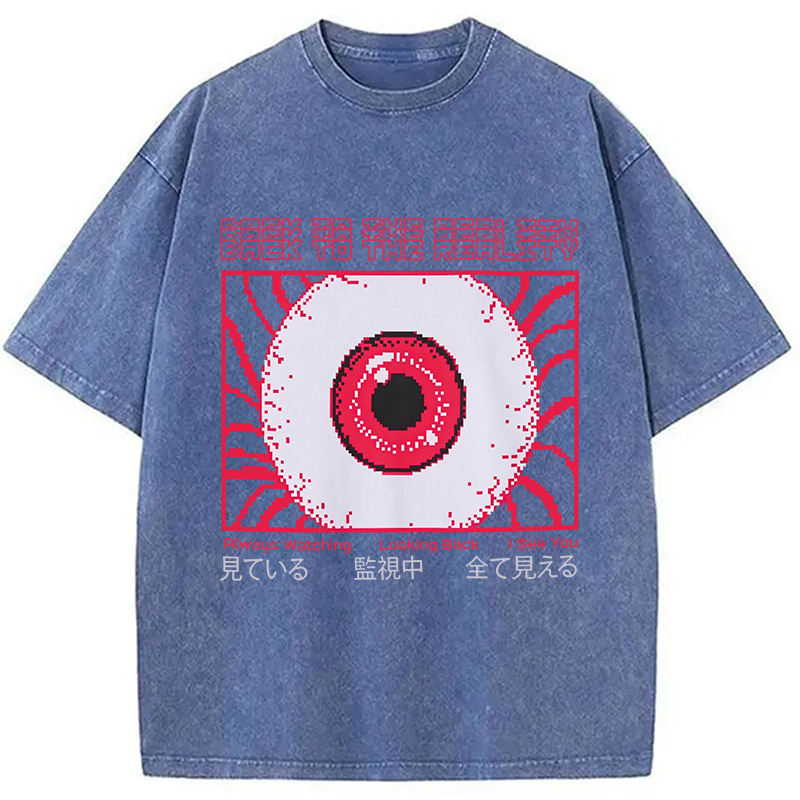 Modecanvas Under Surveillance DTG Printing Washed T-Shirt