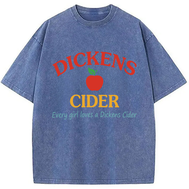 Modecanvas Dickens Cider DTG Printing Washed T-Shirt