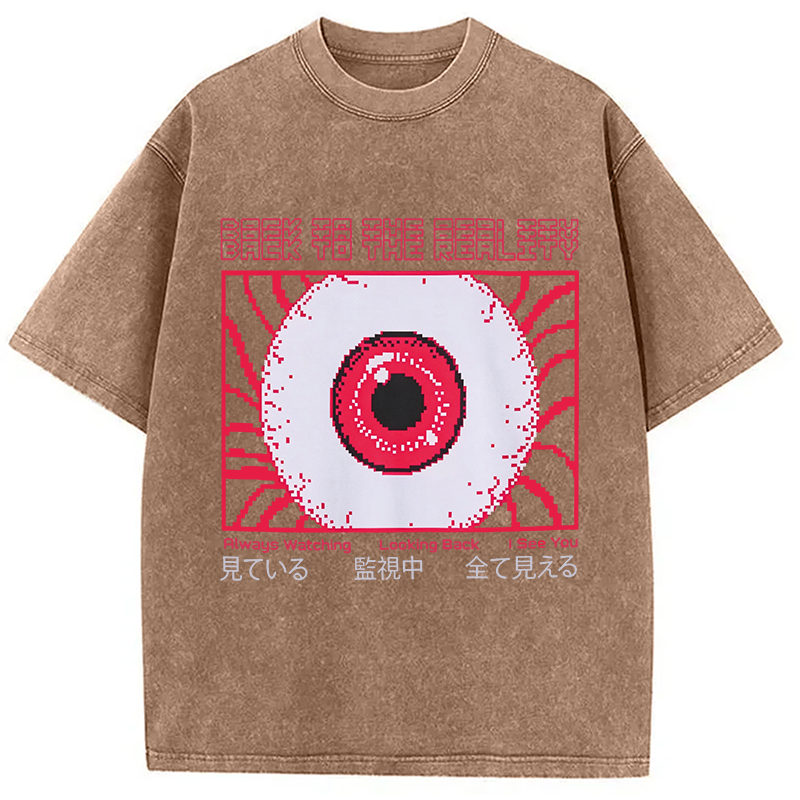 Modecanvas Under Surveillance DTG Printing Washed T-Shirt