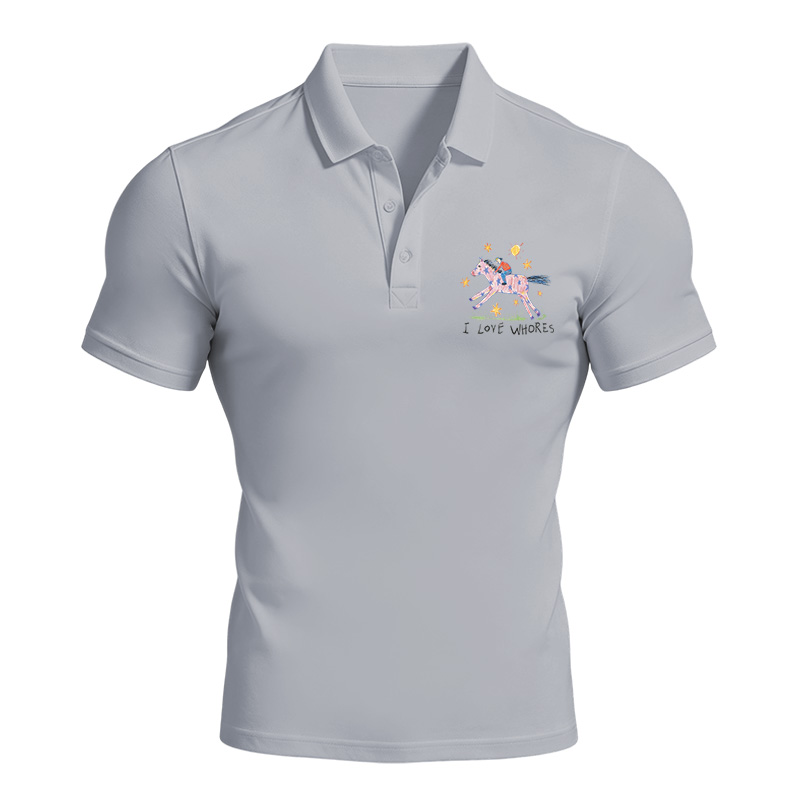 Modecanvas I Love Whores Meme Polo Shirt