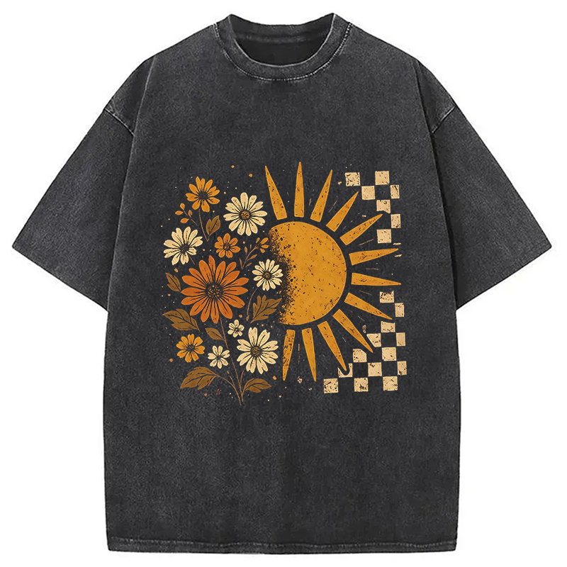 Modecanvas Spring Vacation DTG Printing Washed T-Shirt