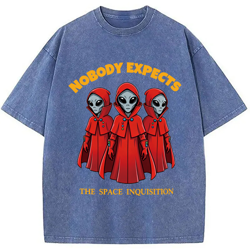 Modecanvas Alien Space Inquisition DTG Printing Washed T-Shirt