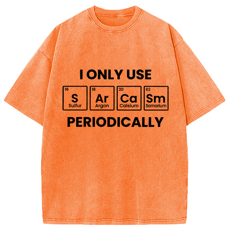 Modecanvas Interesting Chemical Elements Washed T-Shirt