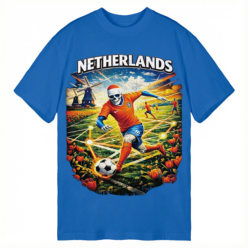 Modecanvas Holland Football DTG Printing Classic T-Shirt-modecanvas