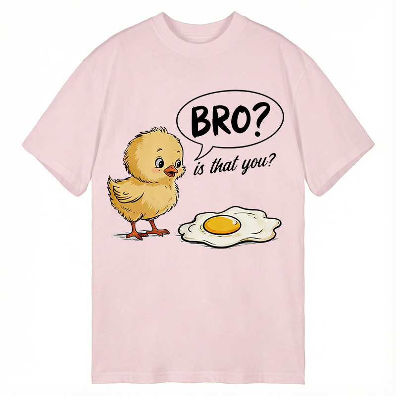 Modecanvas Funny Chick And Egg DTG Printing Classic T-Shirt-modecanvas