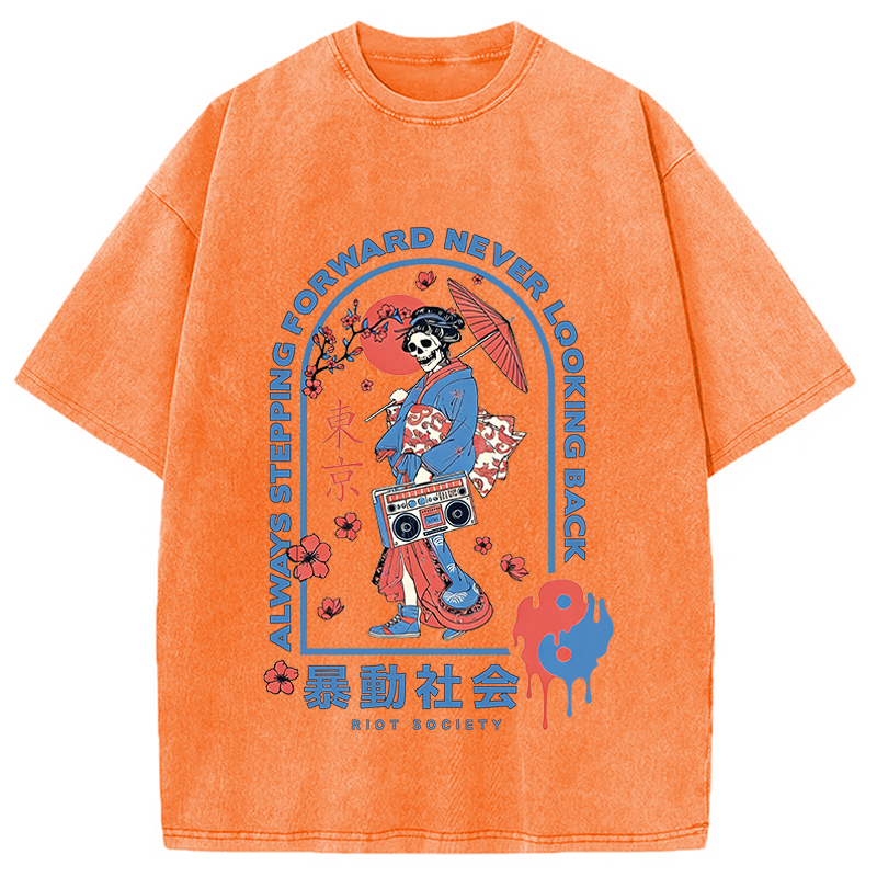 Modecanvas Riot Society DTG Printing Washed T-Shirt