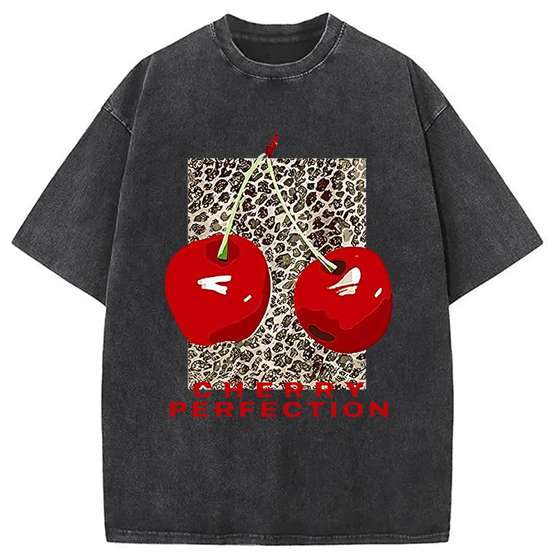 Modecanvas Cherry Perfection Washed T-Shirt