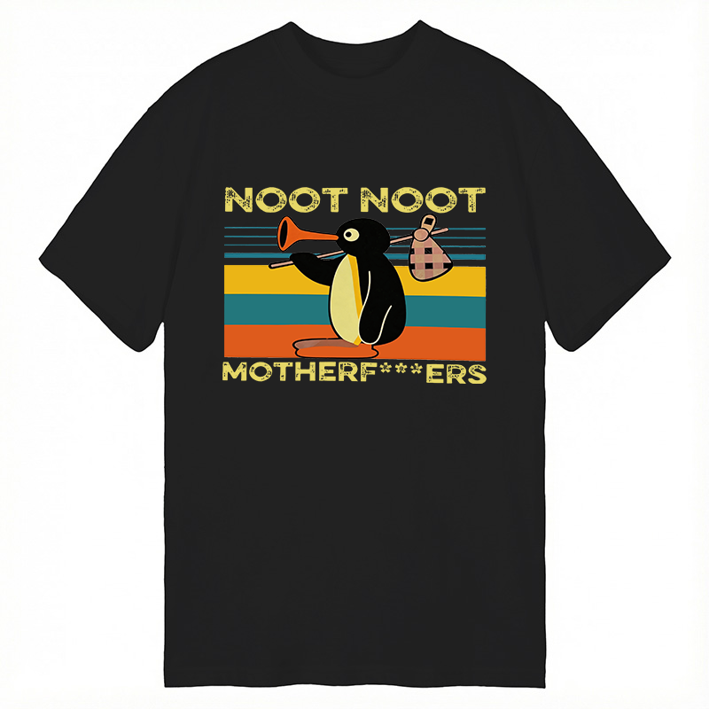 Modecanvas Pingu Noot Noot DTG Printing Classic T-Shirt-modecanvas
