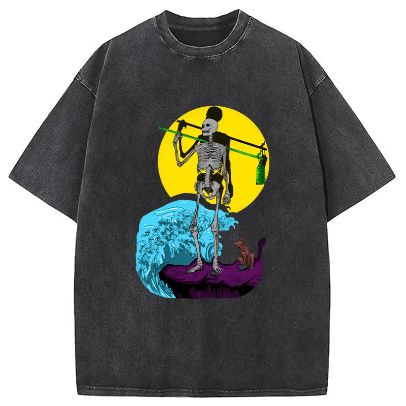 Modecanvas The Fool Tarot Washed T-Shirt