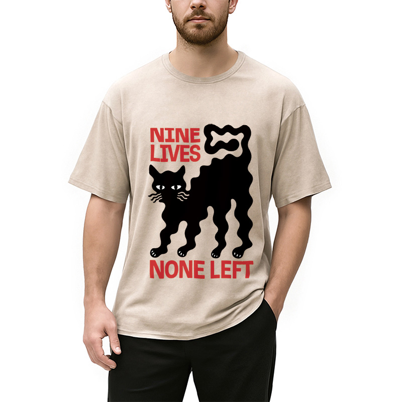 Modecanvas Neko Space Ramen Adventures Vintage Washed T-Shirt