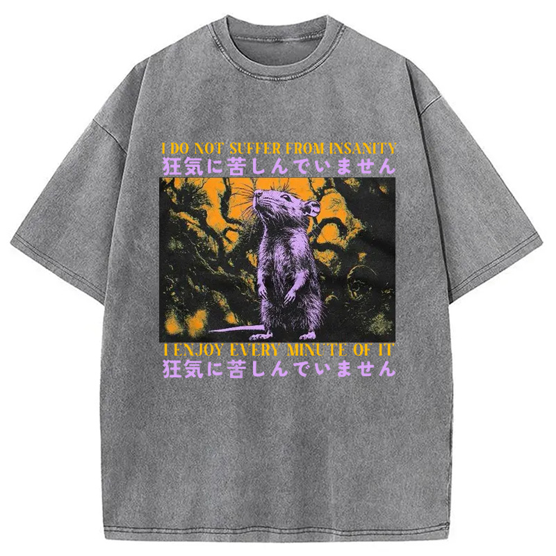 Modecanvas I Enjoy Every Minute Of It Japanese Washed T-Shirt
