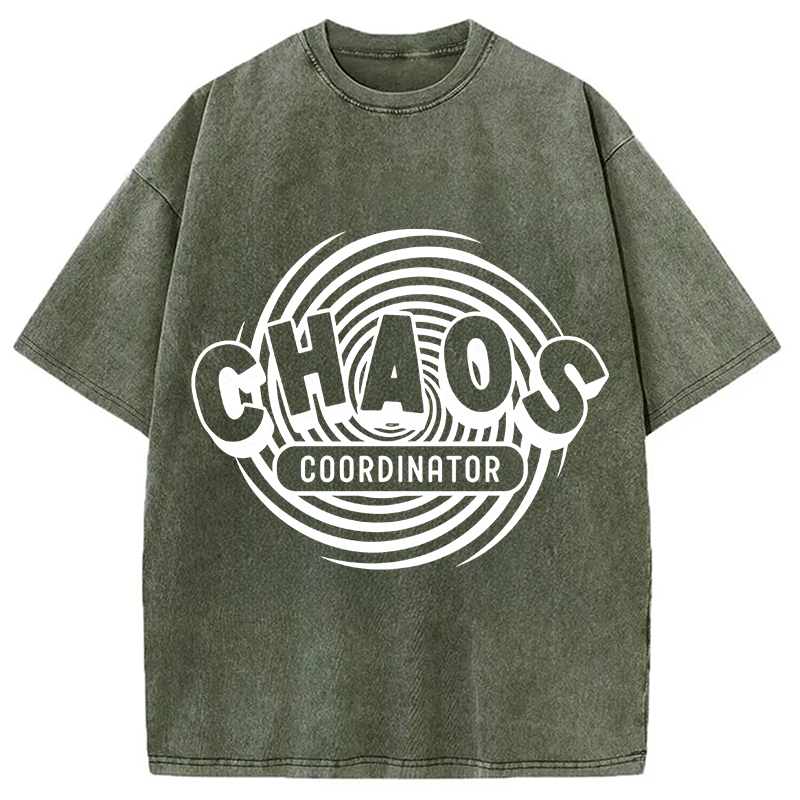 Modecanvas Chaos Coordinator DTG Printing Washed T-Shirt