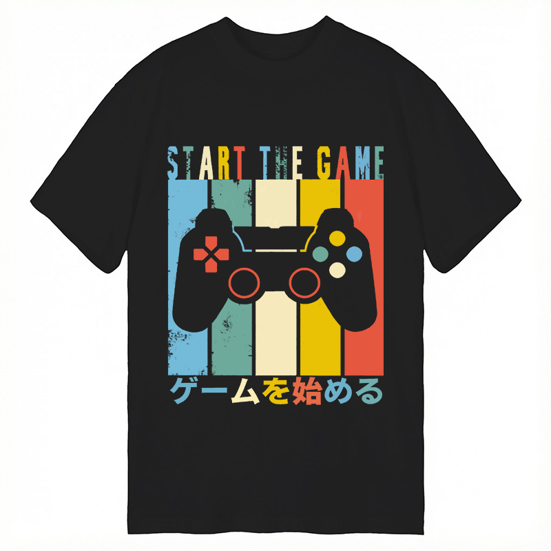 Modecanvas START THE GAME DTG Printing Classic T-Shirt-modecanvas
