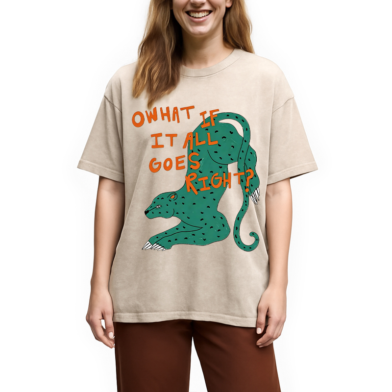 Modecanvas What If DTG Printing Washed T-Shirt