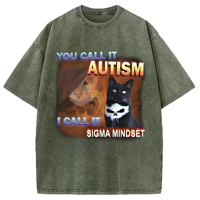Modecanvas You Call It Autism Funny Washed T-Shirt