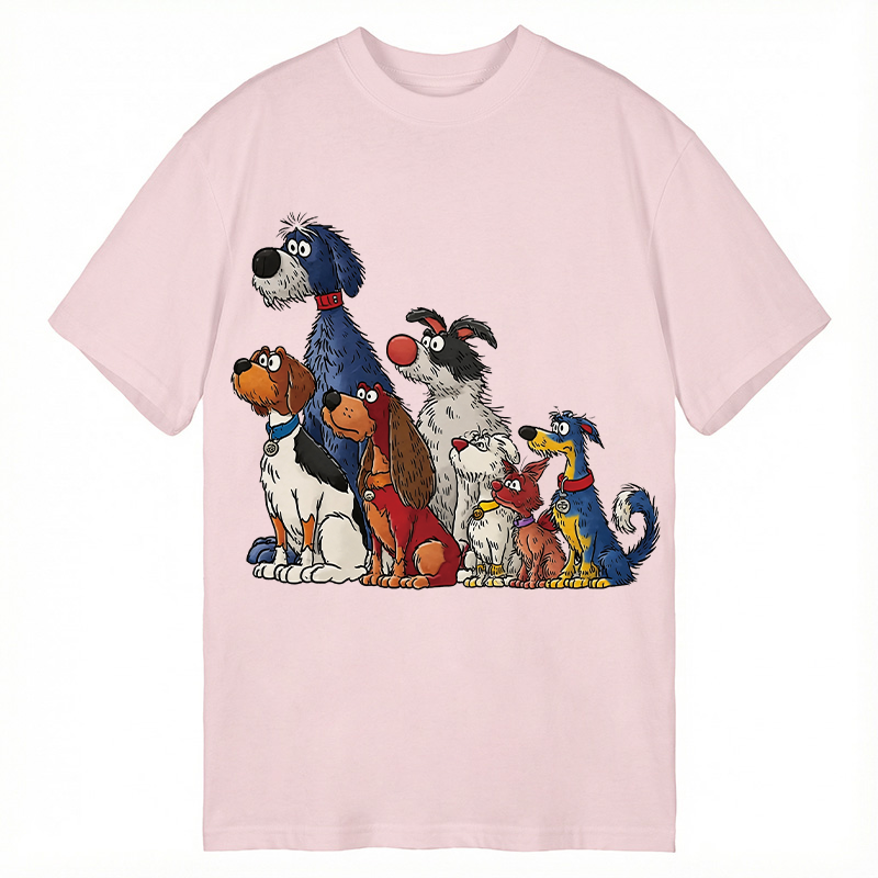 Modecanvas The Waiting Dog Art DTG Printing Classic T-Shirt-modecanvas