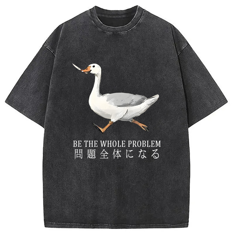 Modecanvas Running Stupid Goose Washed T-Shirt