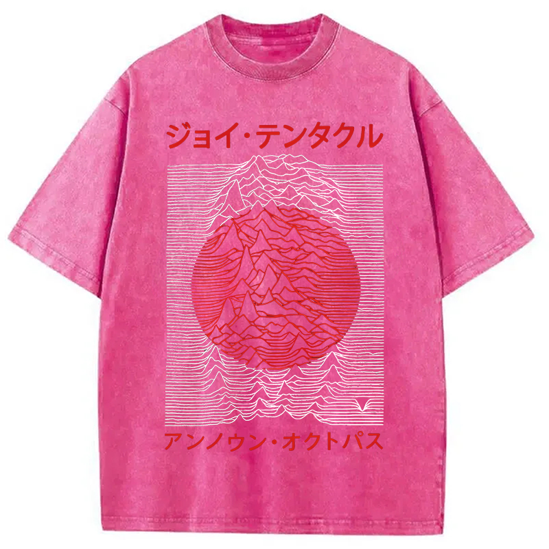 Modecanvas Retro Music Washed T-Shirt