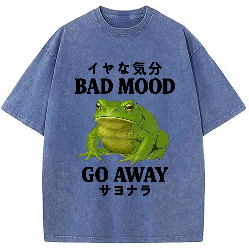 Modecanvas Goodbye To Bad Moods Washed T-Shirt