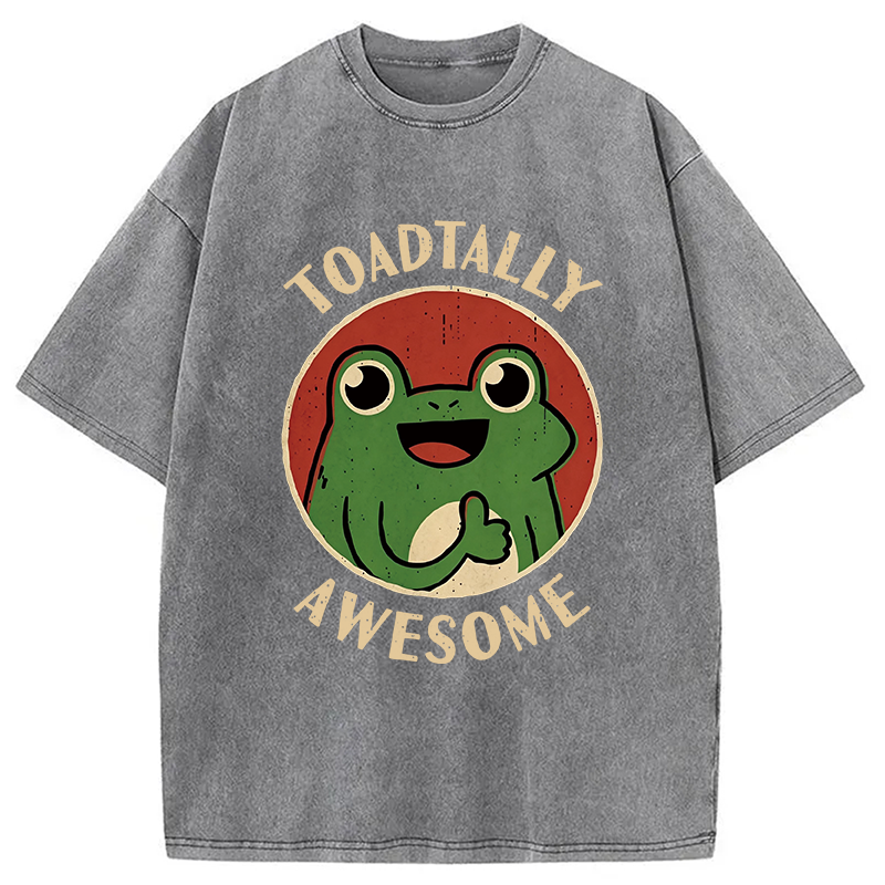 Modecanvas Toadtally Awesome DTG Printing Washed T-Shirt