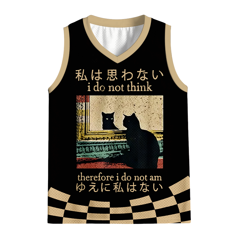 Modecanvas I Do Not Think Therefore I Do Not Am Jersey Tank