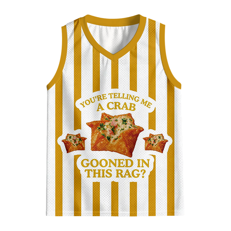 Modecanvas You're Telling Me A Crab Rangoon Meme Jersey Tank