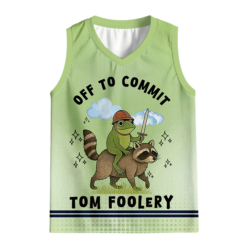 Modecanvas Funny Frog Raccoon Sarcastic Meme Jersey Tank