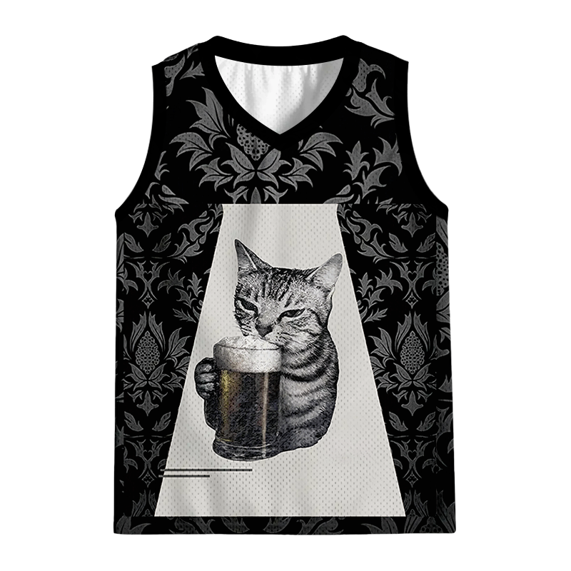 Modecanvas Cheers With The Cat Jersey Tank